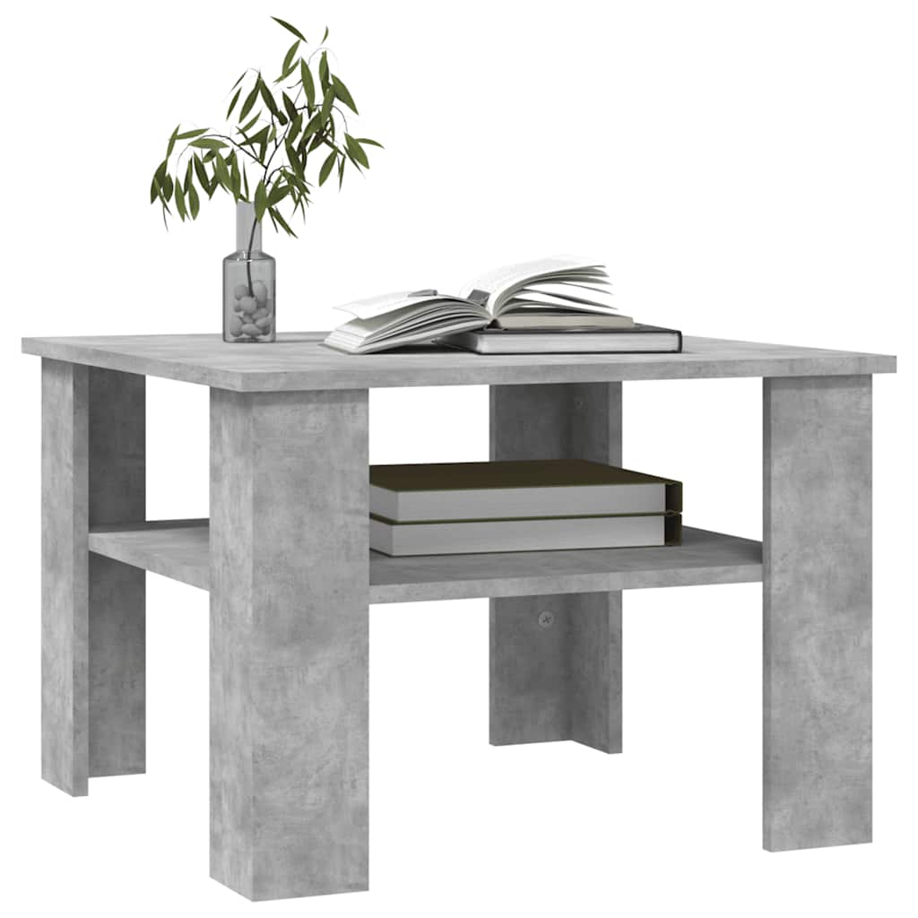 Mesa de centro HKH en derivados de madera y cemento - Gris