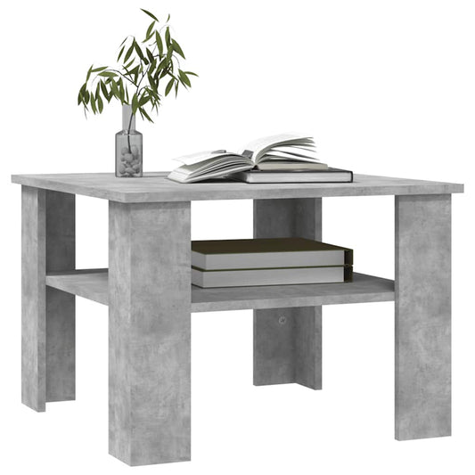 Mesa de centro HKH en derivados de madera y cemento - Gris