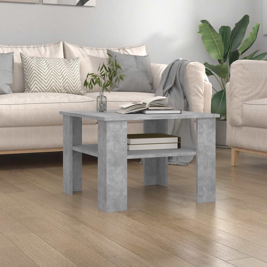 Mesa de centro HKH en derivados de madera y cemento - Gris