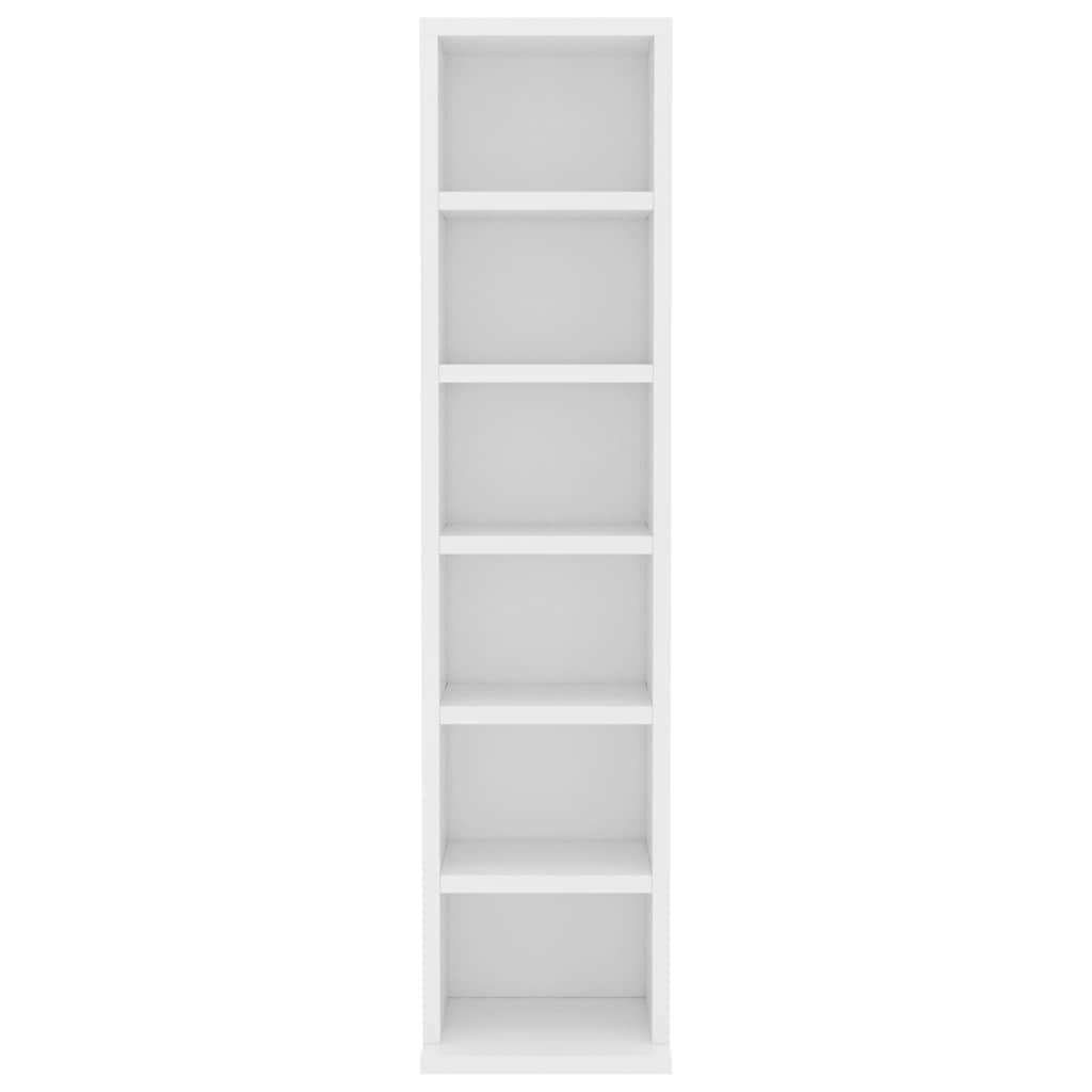 HKH Armario para CD - 21x20x88 Cm - Blanco