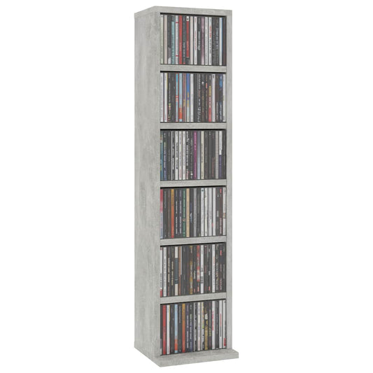HKH Armário para CD em Cimento - 21x20x88 Cm - Cinza