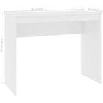 HKH Escritorio de Derivados de Madera Blanco