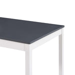 HKH Mesa de Jantar Madeira de Branco e Cinzento em Pinho