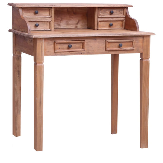 HKH Escritorio con Cajones Madera de Caoba en Madera Maciza