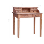 HKH Escritorio con Cajones Madera de Caoba en Madera Maciza