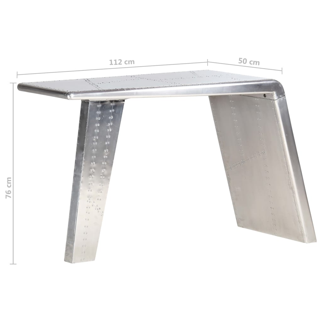 HKH Secretária Aviador Metal Prateado