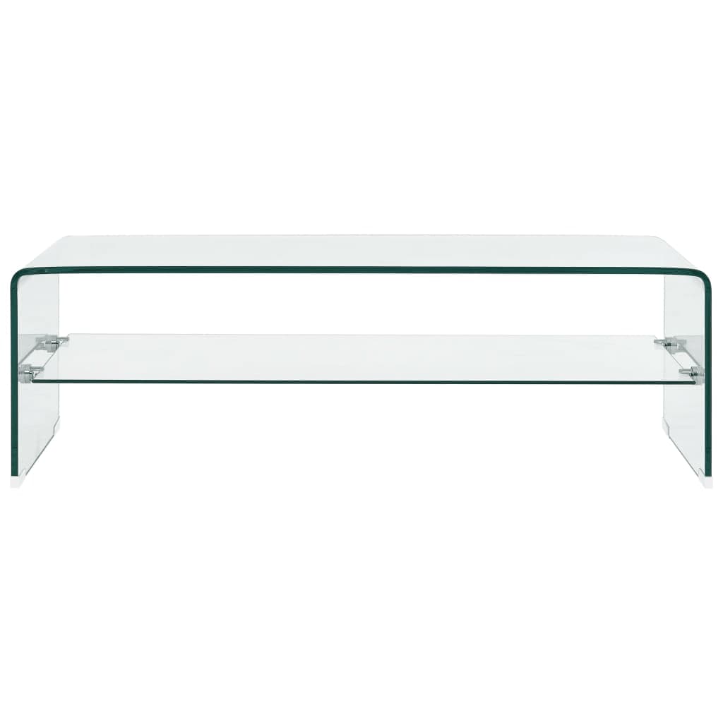 Mesa de centro HKH de cristal templado transparente