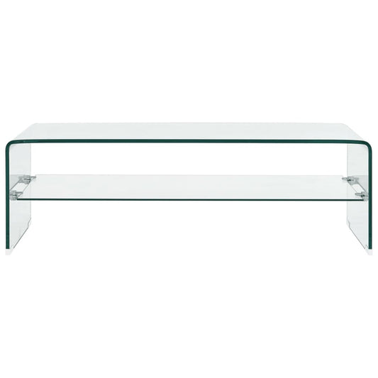 Mesa de centro HKH de cristal templado transparente