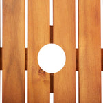 HKH Mesa de Jardín de Madera de Acacia Maciza - Marrón