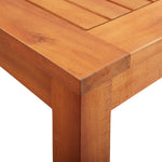 HKH Mesa de Jardín de Madera de Acacia Maciza - Marrón