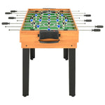 HKH Mesa de Jogos 15 em 1 121x61x82 cm - Castanho