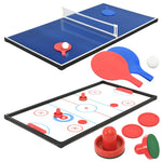 HKH Mesa de Jogos 15 em 1 121x61x82 cm - Preto