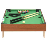 HKH Mini Mesa de Bilhar 92x52x19 cm - Castanho e Verde