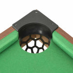 HKH Mini Mesa de Bilhar 92x52x19 cm - Castanho e Verde