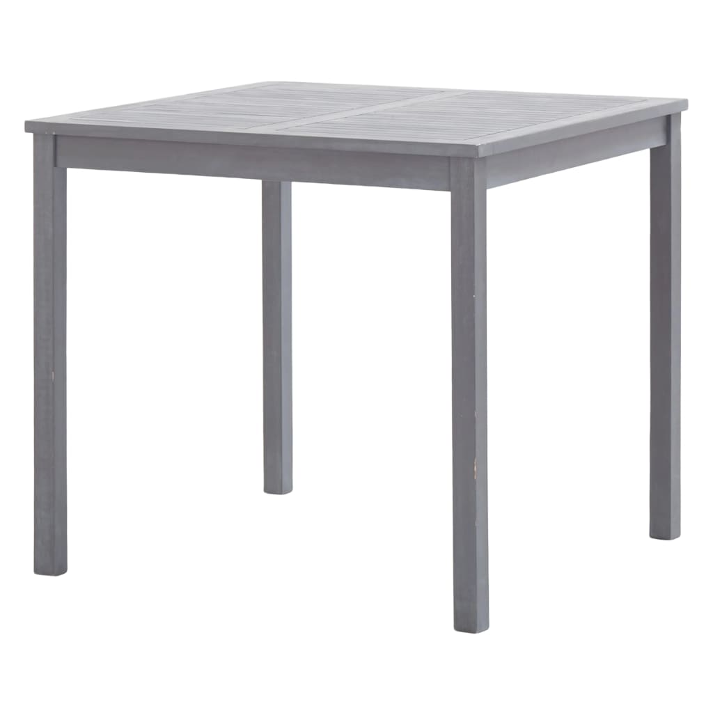 HKH Mesa de Jardim 80x80x74 Cm Madeira de Acácia Maciça - Cinzento
