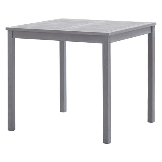 HKH Mesa de Jardim 80x80x74 Cm Madeira de Acácia Maciça - Cinzento