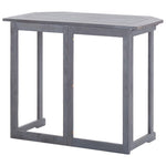 HKH Mesa de Varanda Dobrável 90x50x74 Cm Madeira de Acácia Maciça - Cinzento