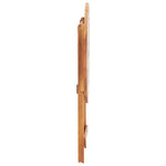 HKH Mesa de Jardim Dobrável 60x75 Cm Madeira de Acácia Maciça - Marrom