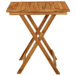 HKH Mesa de Jardim Dobrável 70x70x75 Cm Madeira de Acácia Maciça - Marrom