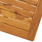 HKH Mesa de Jardim Dobrável 70x70x75 Cm Madeira de Acácia Maciça - Marrom