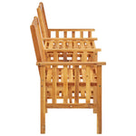 HKH Cadeiras de Jardim C/ Mesa de Centro 159x61x92 Cm Acácia Maciça - Marrom