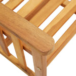 HKH Cadeiras de Jardim C/ Mesa de Centro 159x61x92 Cm Acácia Maciça - Marrom