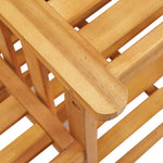 HKH Cadeiras de Jardim C/ Mesa de Centro 159x61x92 Cm Acácia Maciça - Marrom