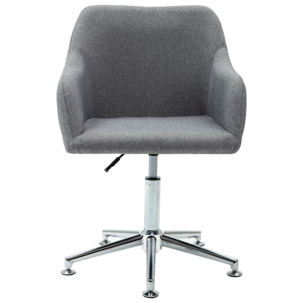 HKH Cadeira de Escritório Giratória em Tecido - Cinzento Claro