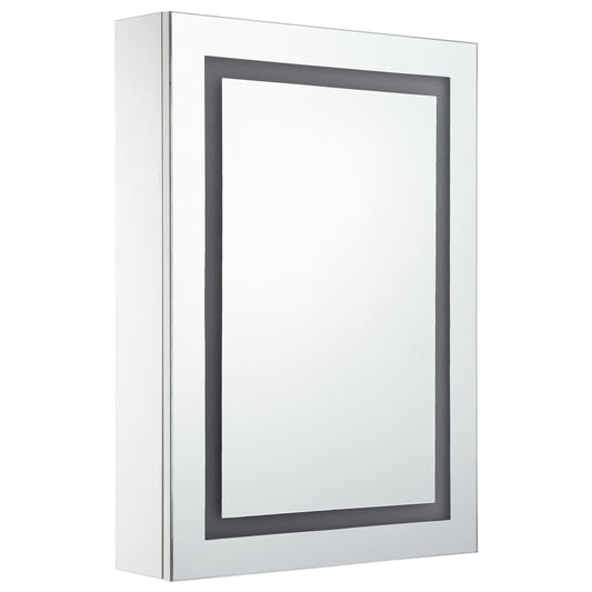 HKH Armário Espelhado para Casa de Banho com LED - 50x13x70 Cm