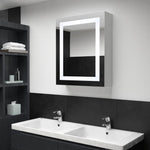 HKH Armario con Espejo para Baño con LED - 50x13x70 Cm