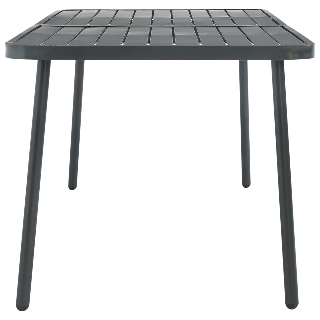 HKH Mesa de Jardim 180x83x72 Cm Aço -escuro - Cinzento