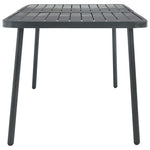 HKH Mesa de Jardim 180x83x72 Cm Aço -escuro - Cinzento