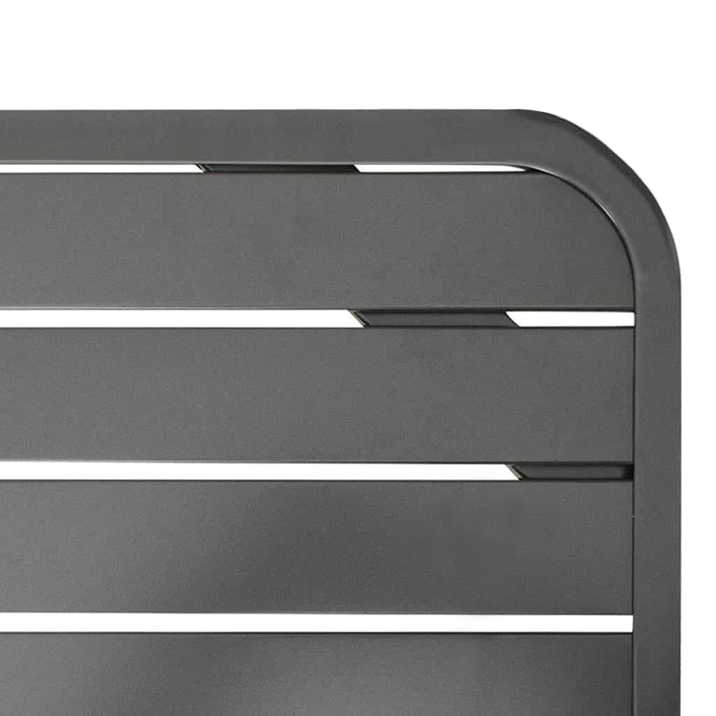 HKH Mesa de Jardim 180x83x72 Cm Aço -escuro - Cinzento
