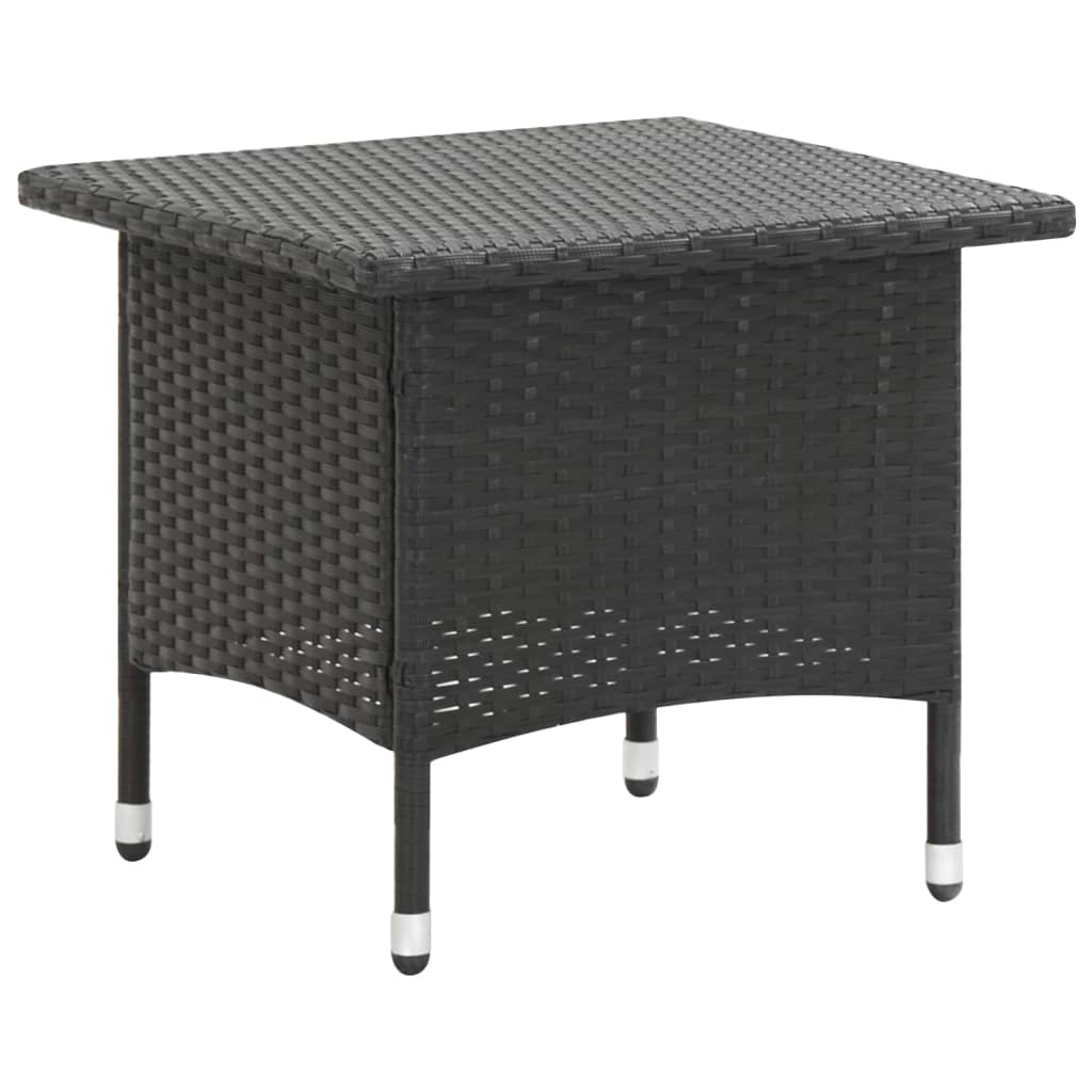 HKH Mesa de Chá 50x50x47 Cm Vime Pe - Preto
