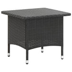 HKH Mesa de Chá 50x50x47 Cm Vime Pe - Preto