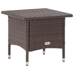 HKH Mesa de Centro 50x50x47 Cm Vime Pe Castanho - Marrom