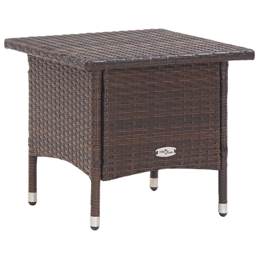HKH Mesa de Centro 50x50x47 Cm Vime Pe Castanho - Marrom