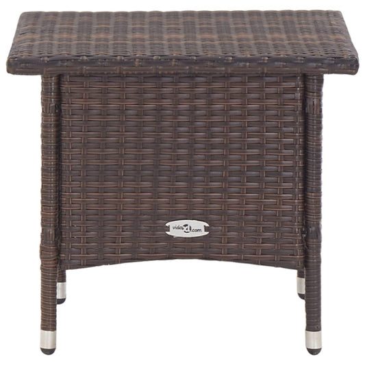 HKH Mesa de Centro 50x50x47 Cm Vime Pe Castanho - Marrom
