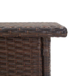 HKH Mesa de Centro 50x50x47 Cm Vime Pe Castanho - Marrom