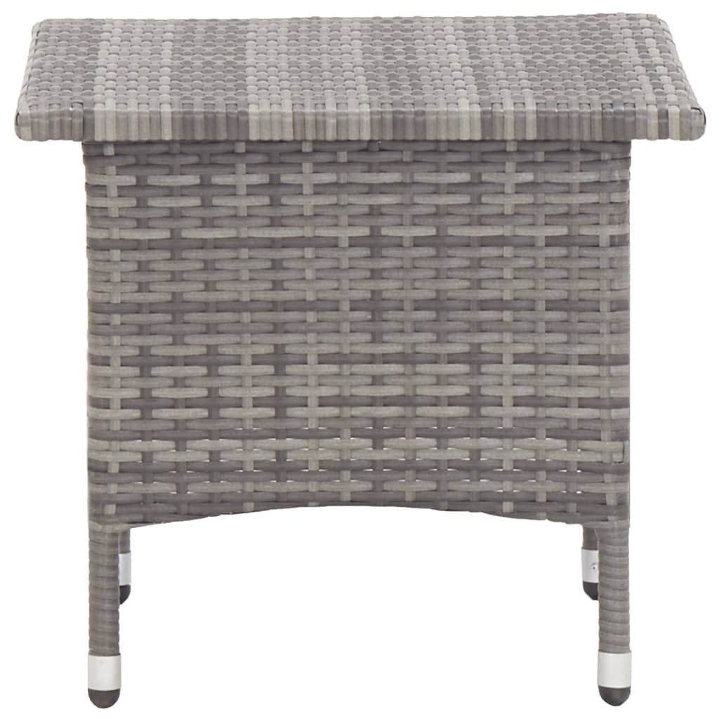 HKH Mesa de Centro 50x50x47 Cm Vime Pe - Cinzento