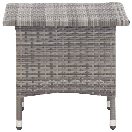 HKH Mesa de Centro 50x50x47 Cm Vime Pe - Cinzento