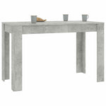 HKH Mesa de Jantar em Derivados de Madeira Cinza Cimento
