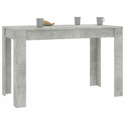 HKH Mesa de Jantar em Derivados de Madeira Cinza Cimento