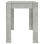HKH Mesa de Jantar em Derivados de Madeira Cinza Cimento