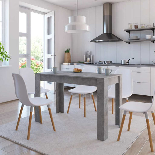 Mesa de comedor HKH de aglomerado gris cemento