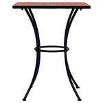 HKH Mesa Bistrô em Mosaico 60 Cm Cerâmica Terracota - Marrom