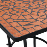 HKH Mesa Bistrô em Mosaico 60 Cm Cerâmica Terracota - Marrom