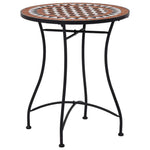 HKH Mesa Bistrô em Mosaico 60 Cm Cerâmica Castanho - Marrom