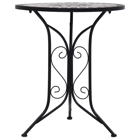 HKH Mesa Bistrô em Mosaico 60 Cm Cerâmica - Cinzento
