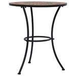 HKH Mesa Bistrô em Mosaico 60 Cm Cerâmica /cinzento - Laranja